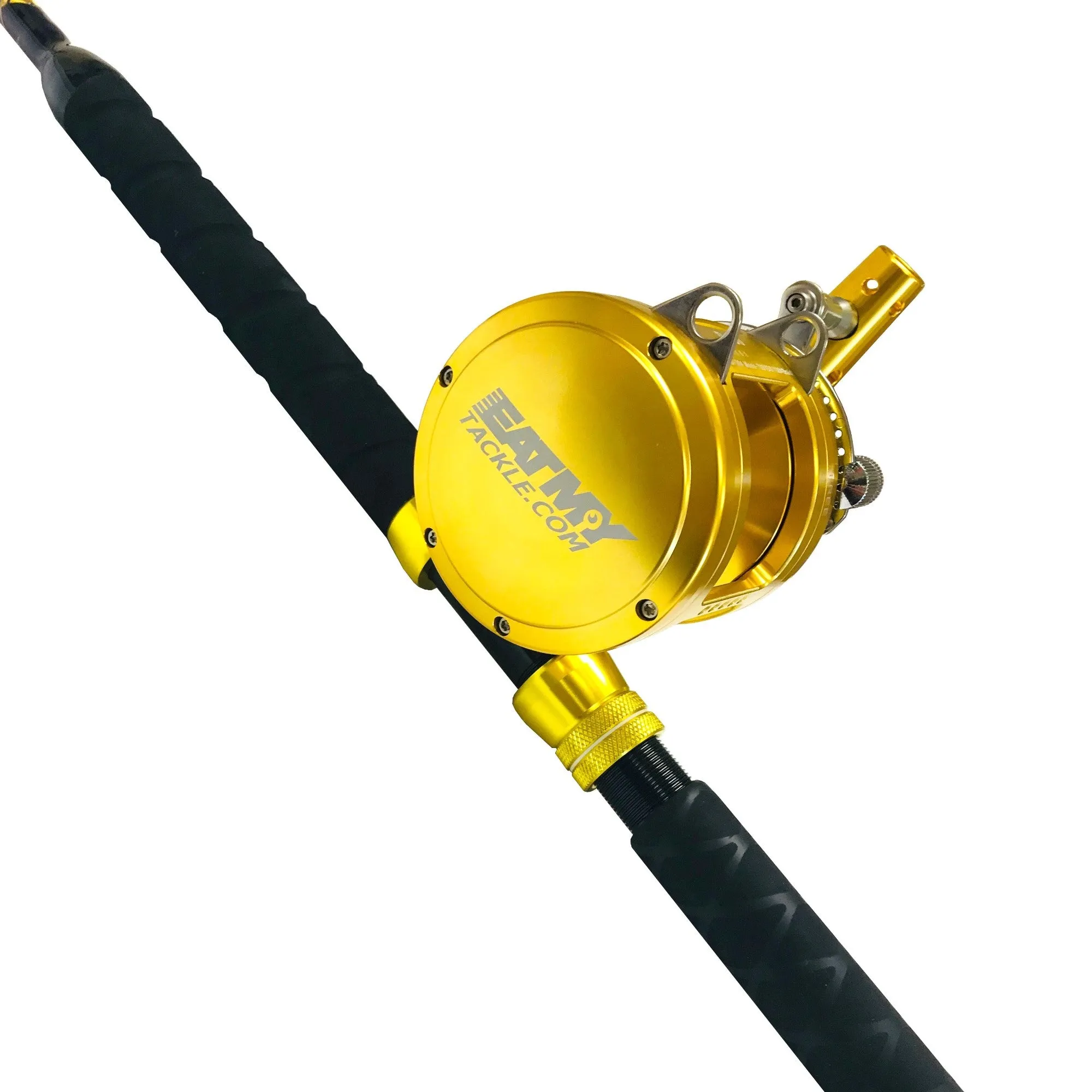 30W 2-Speed Reel on a Blue Marlin Tournament Edition Rod