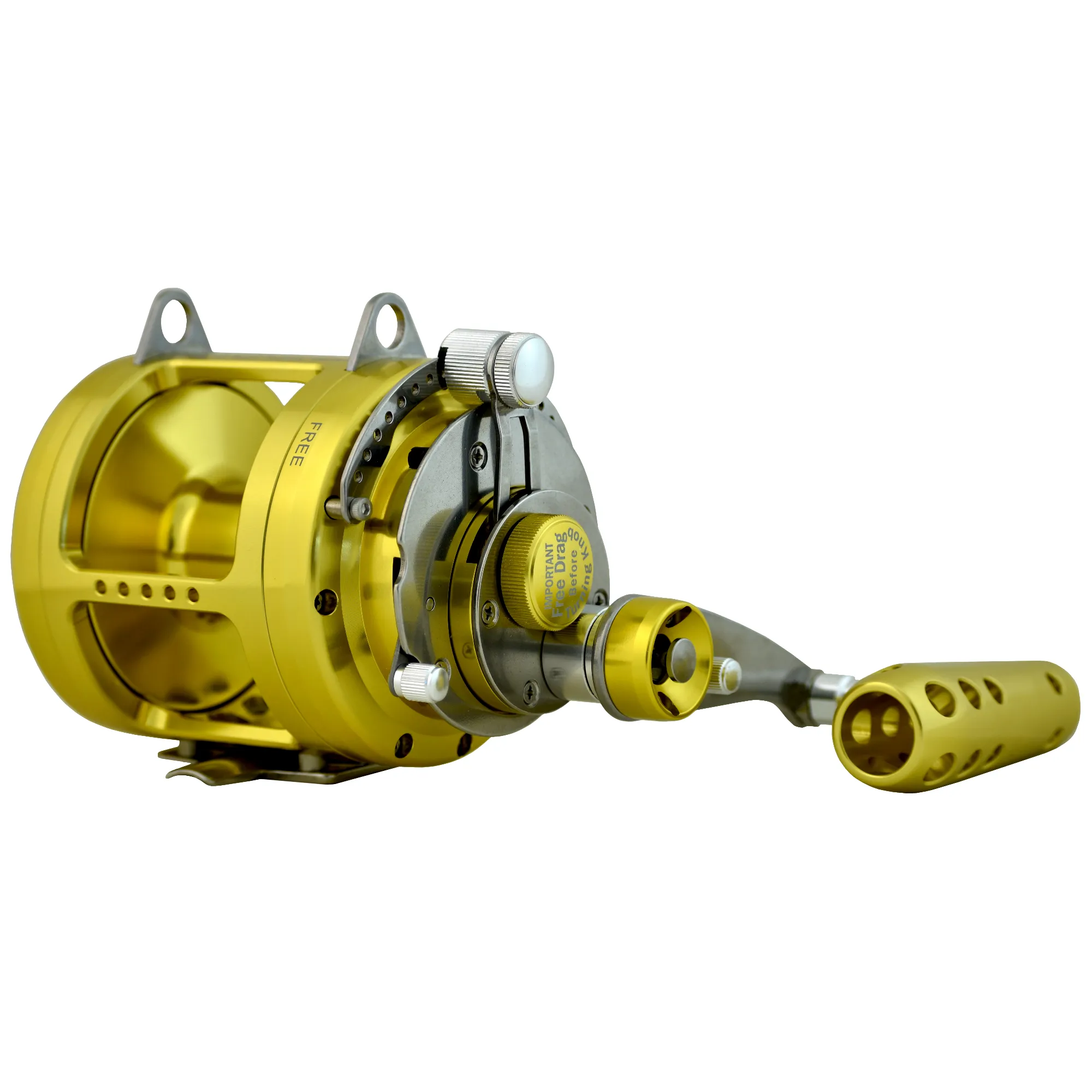 30W 2-Speed Reel on a Blue Marlin Tournament Edition Rod