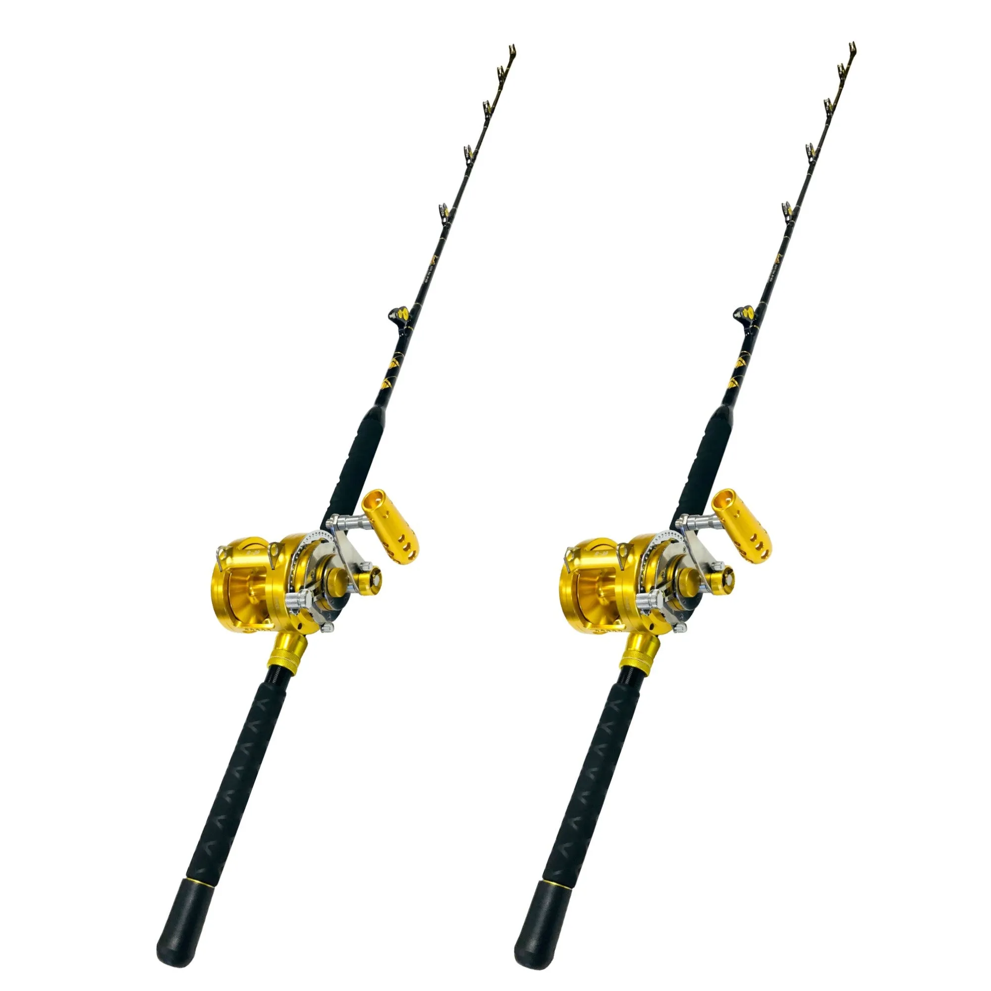 30W 2-Speed Reel on a Blue Marlin Tournament Edition Rod
