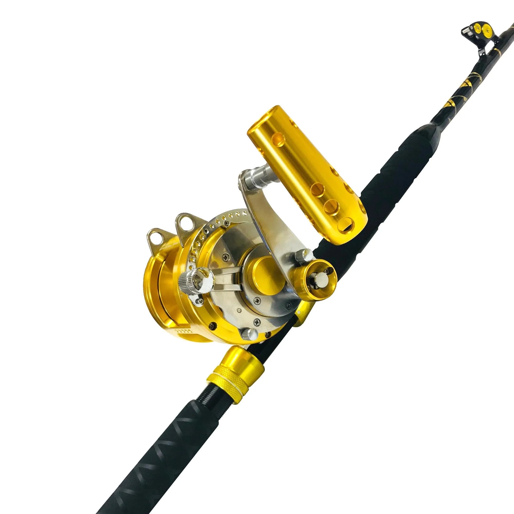 30W 2-Speed Reel on a Blue Marlin Tournament Edition Rod
