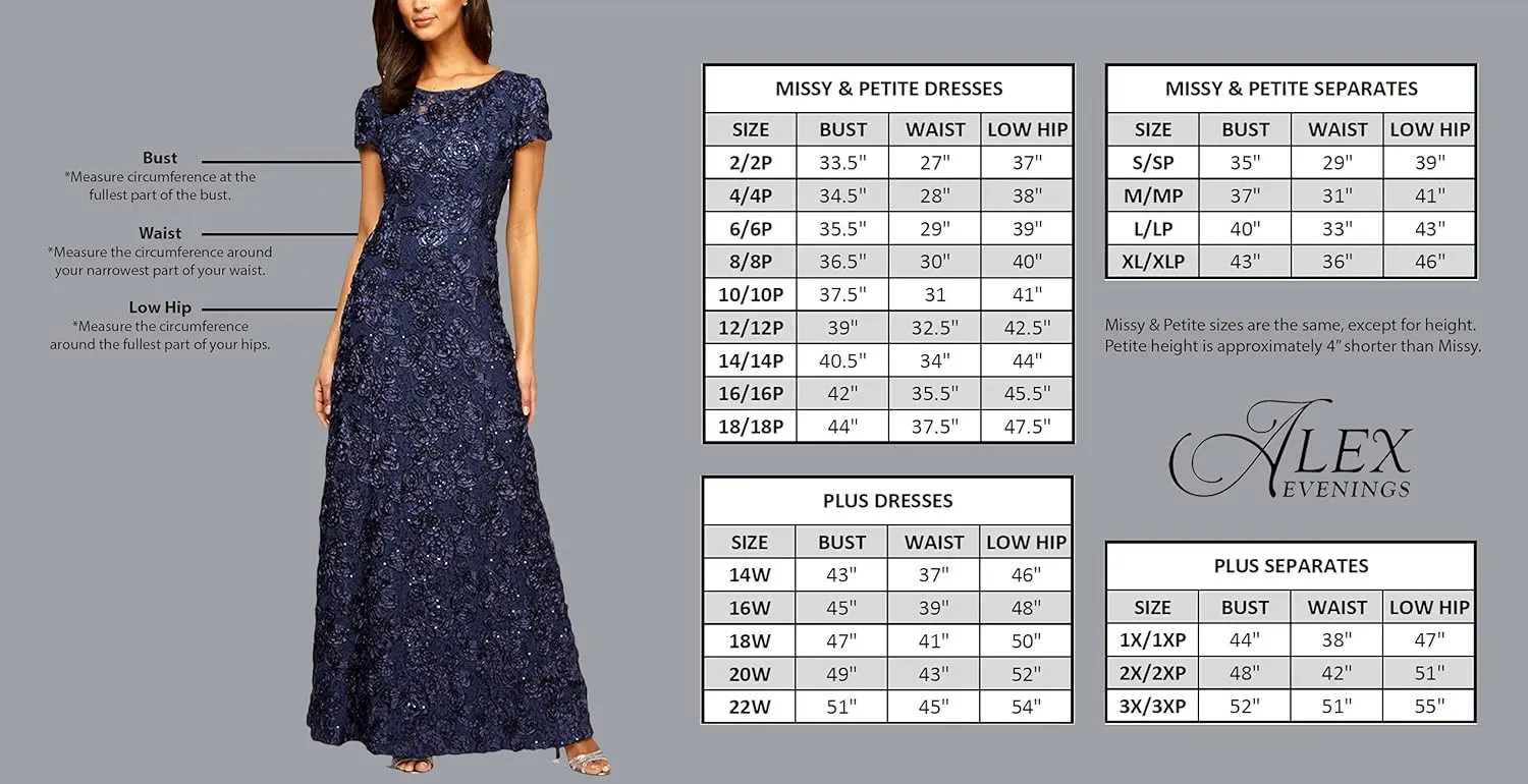 Alex Evenings Women's Plus Size Lace Jacket Dress