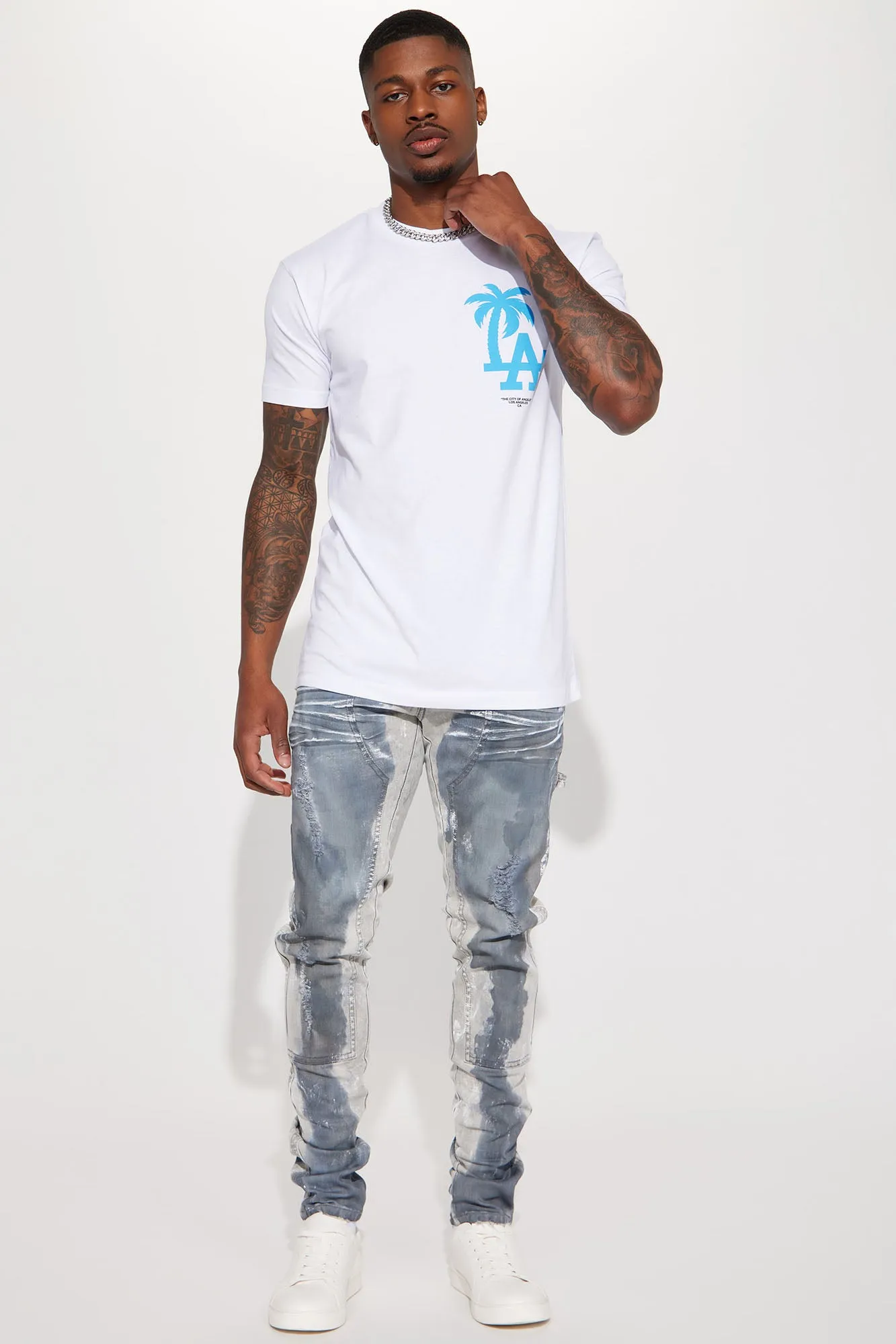 All The Work Stacked Skinny Carpenter Jeans - Grey