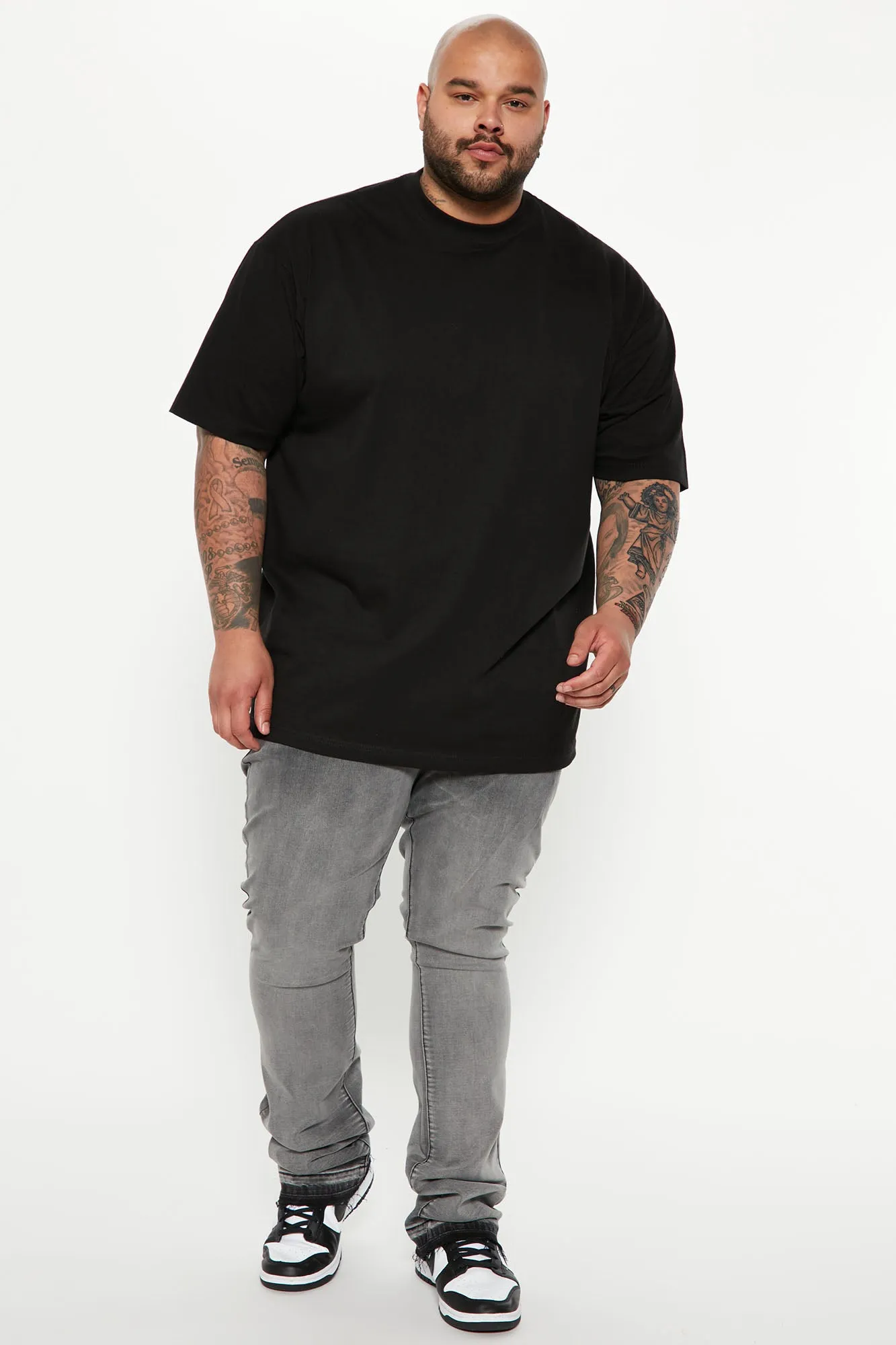Another One Stacked Skinny Flared Jeans - Grey