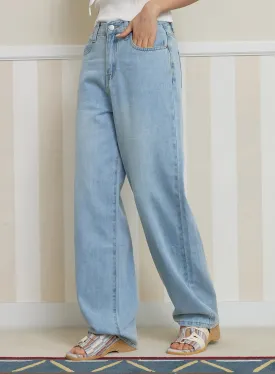 Basic Wide Fit Straight Jeans OY427