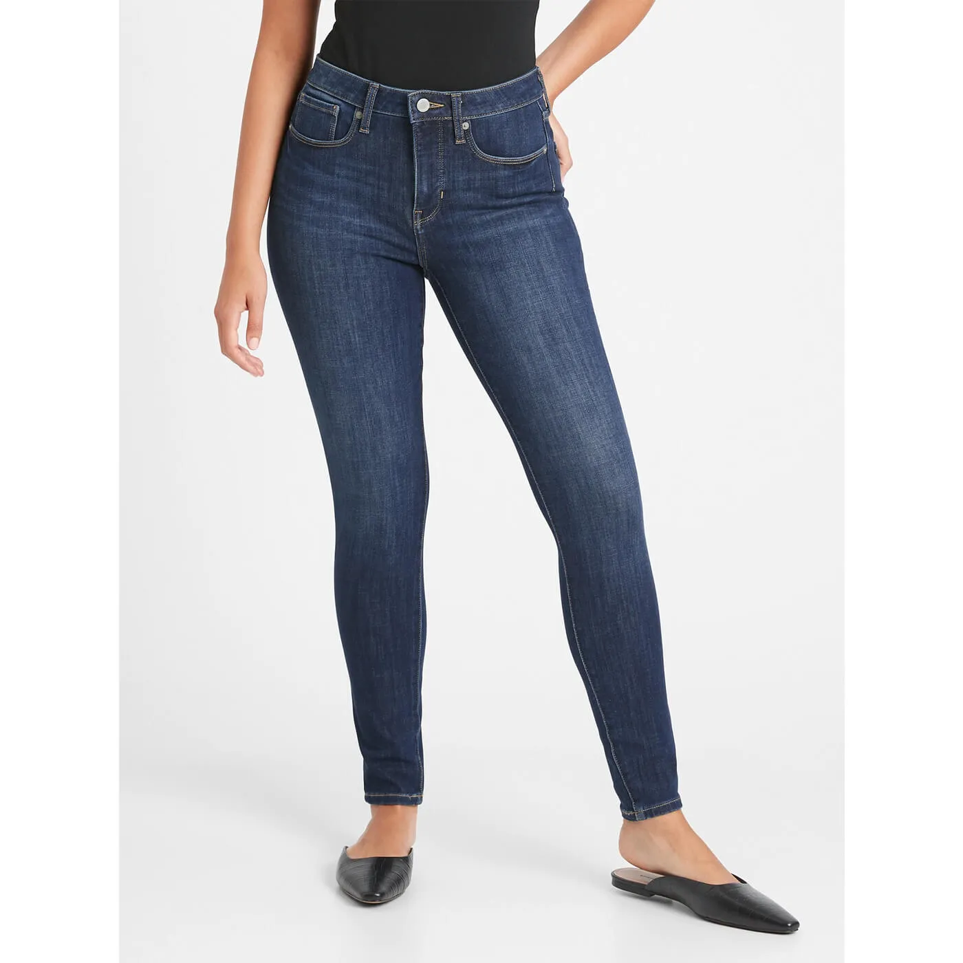 BR Mid Rise Curvy Blue Jeans