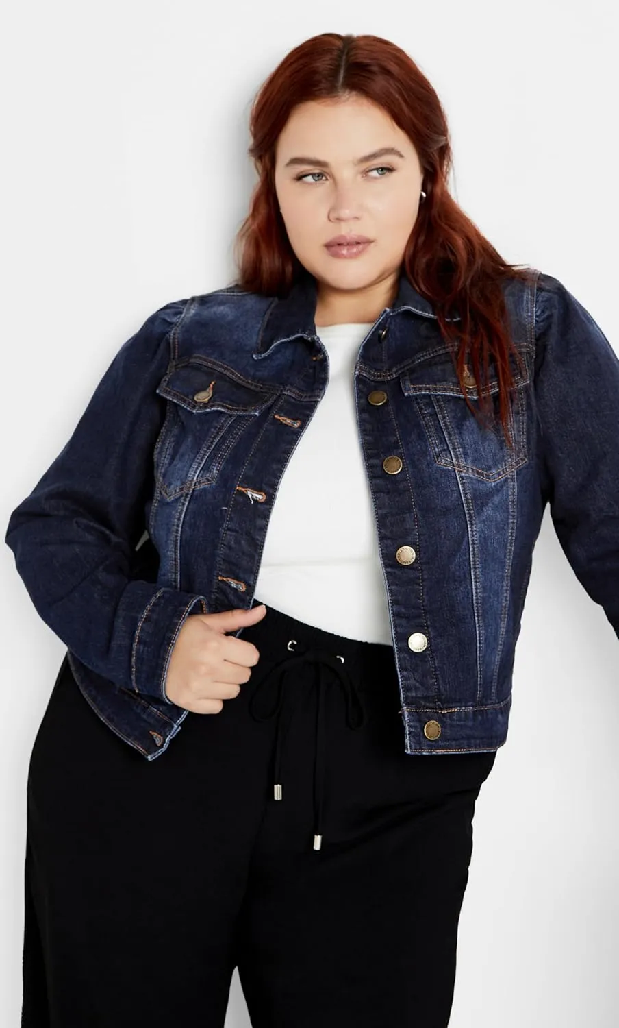 City Chic Women's Plus Size Jkt Kira Denim
