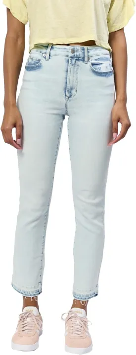 DEAR JOHN Frankie Women's Jeans Straight Fit Cropped High Rise