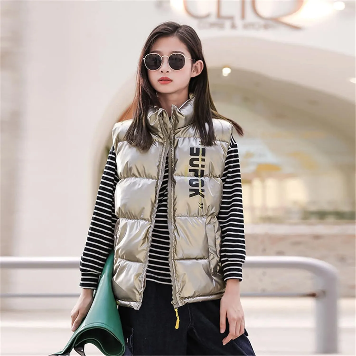 Down Puffer Vest for Boy Girls Winter Warm Puffer Sleeveless Jacket Waistcoats Snowsuit Winter Coat