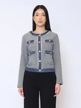 Gracia Two Tone Denim Jacket