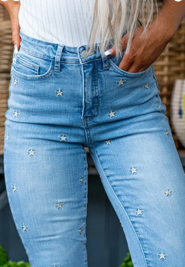 Judy Blue Jeans w/Stars (Style 88265) ****50% OFF CLEARANCE****