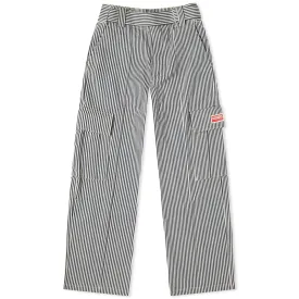Kenzo Striped Army Straight Jeans, Blue/White