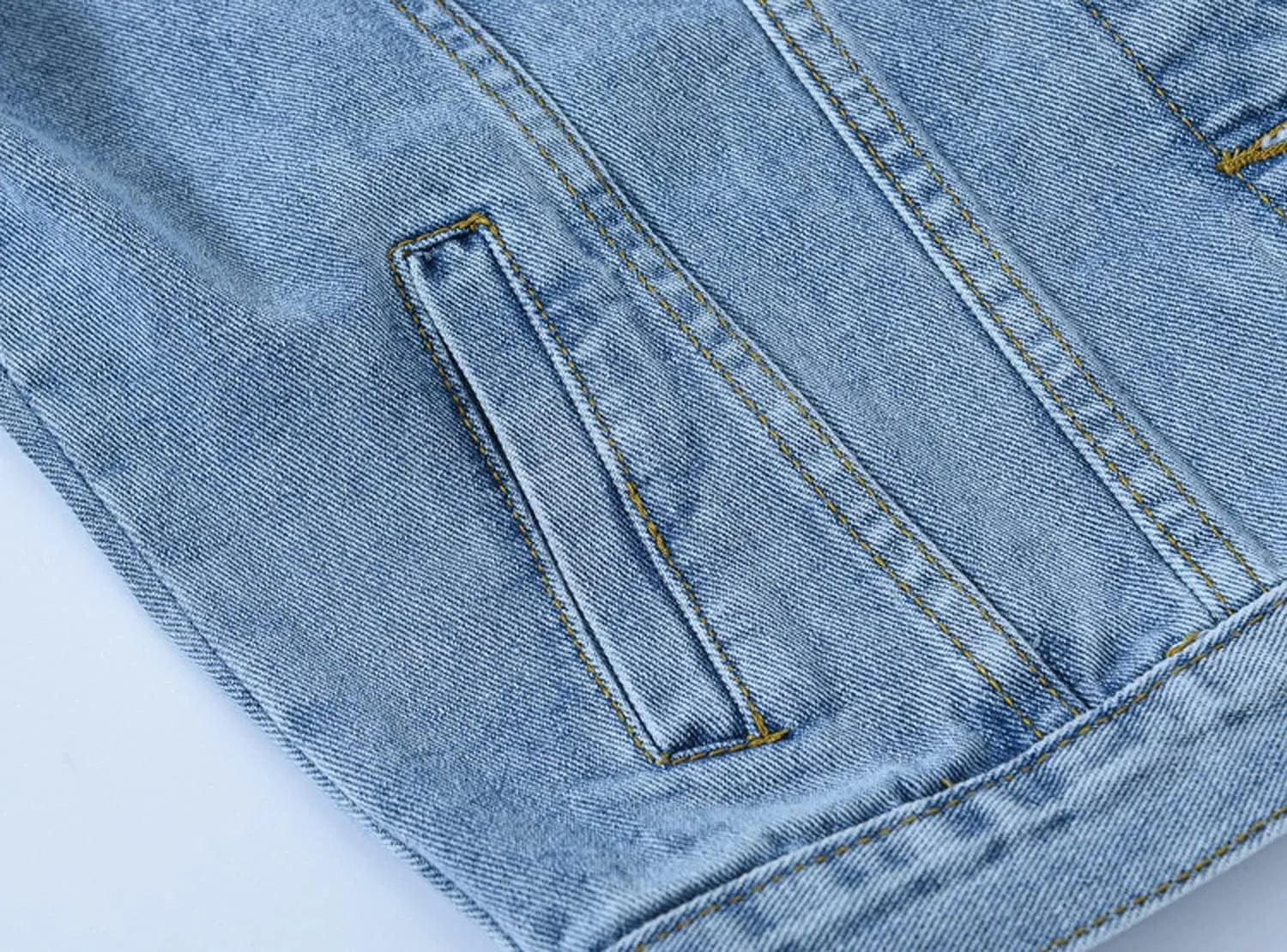 loveimgs Women's Classic Collared Button Down Distressed Oversize Boyfriend Unlined Denim Trucker Shacket Jacket