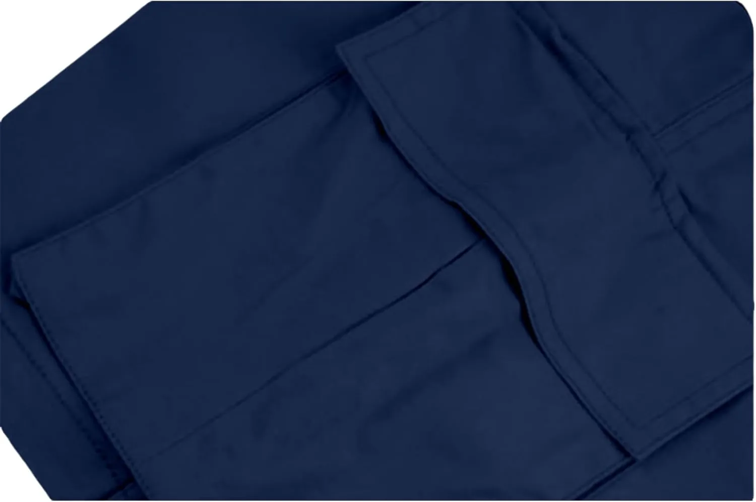 Men's Cargo Shorts Elastic Waist Tactical Shorts Solid Stretchy Jogging Pants Lightweight Straight Pants with Pockets