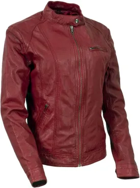 Milwaukee Leather Vintage SFL2811 Women's Black Zipper Front Motorcycle Casual Fashion Leather Jacket