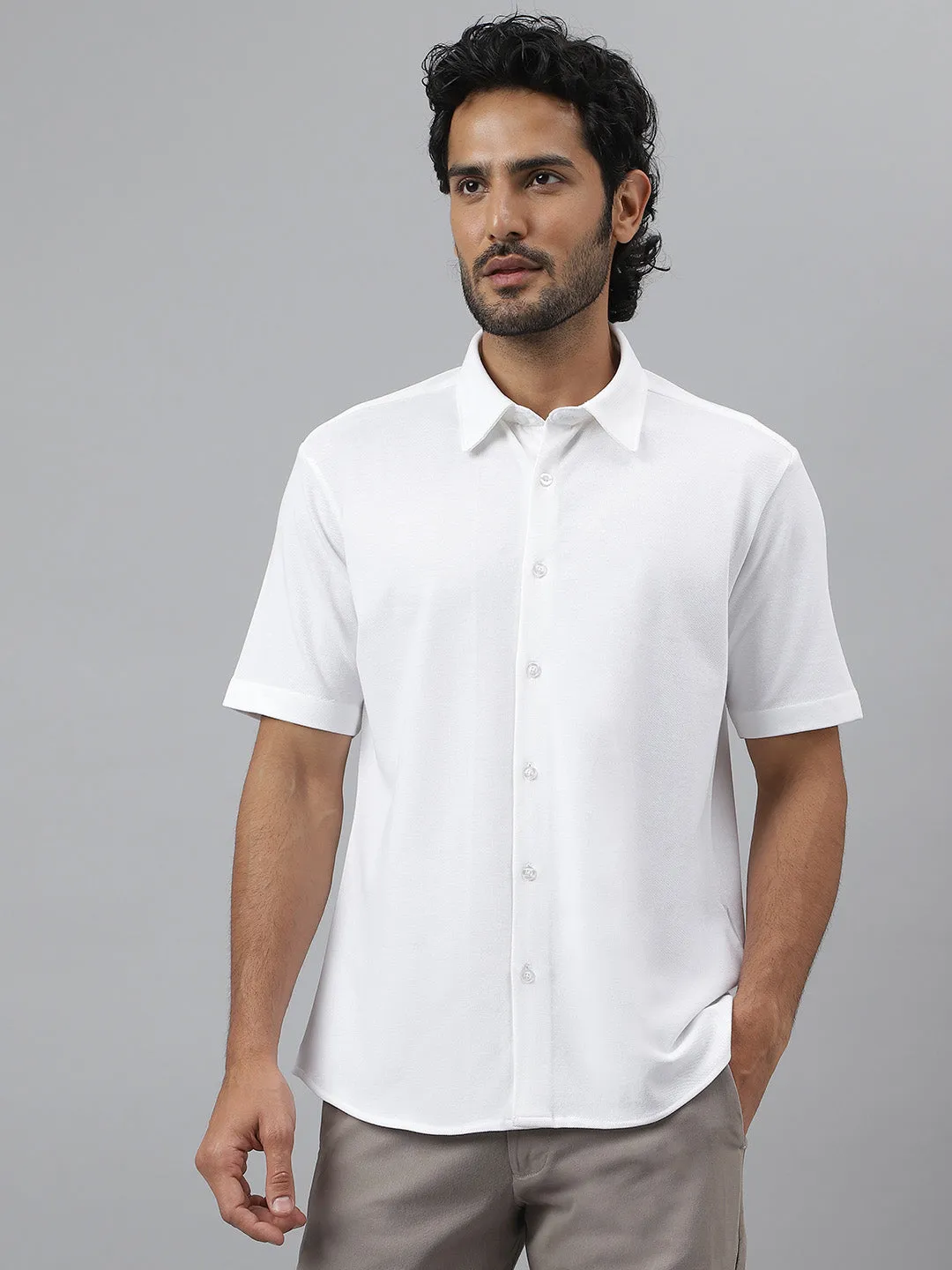 Pique Knit Shirt - Daylight