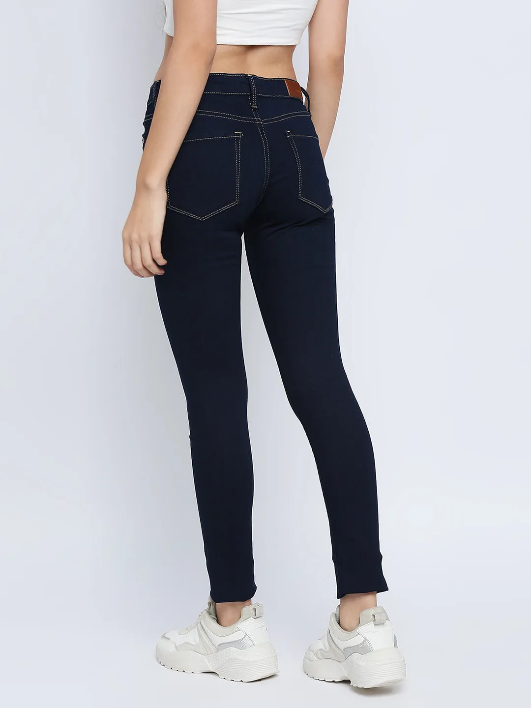 Spykar Women Blue Super Skinny Regular Length Jeans (Alicia)