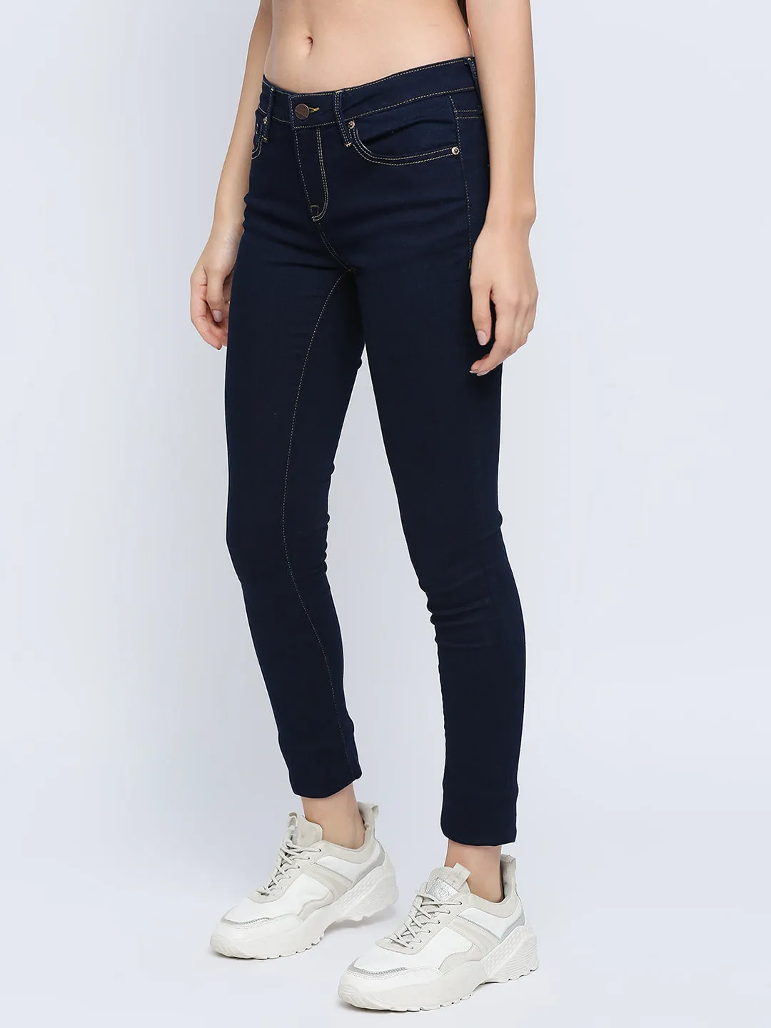 Spykar Women Blue Super Skinny Regular Length Jeans (Alicia)