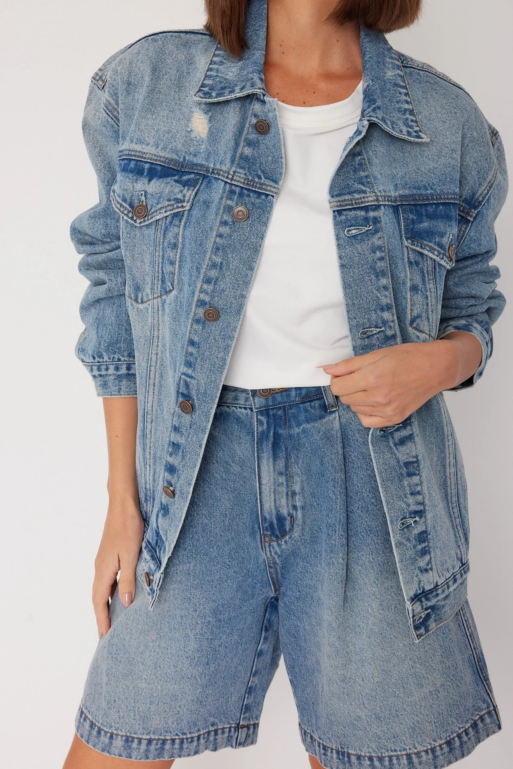 SUTTON Jacket Blue Denim