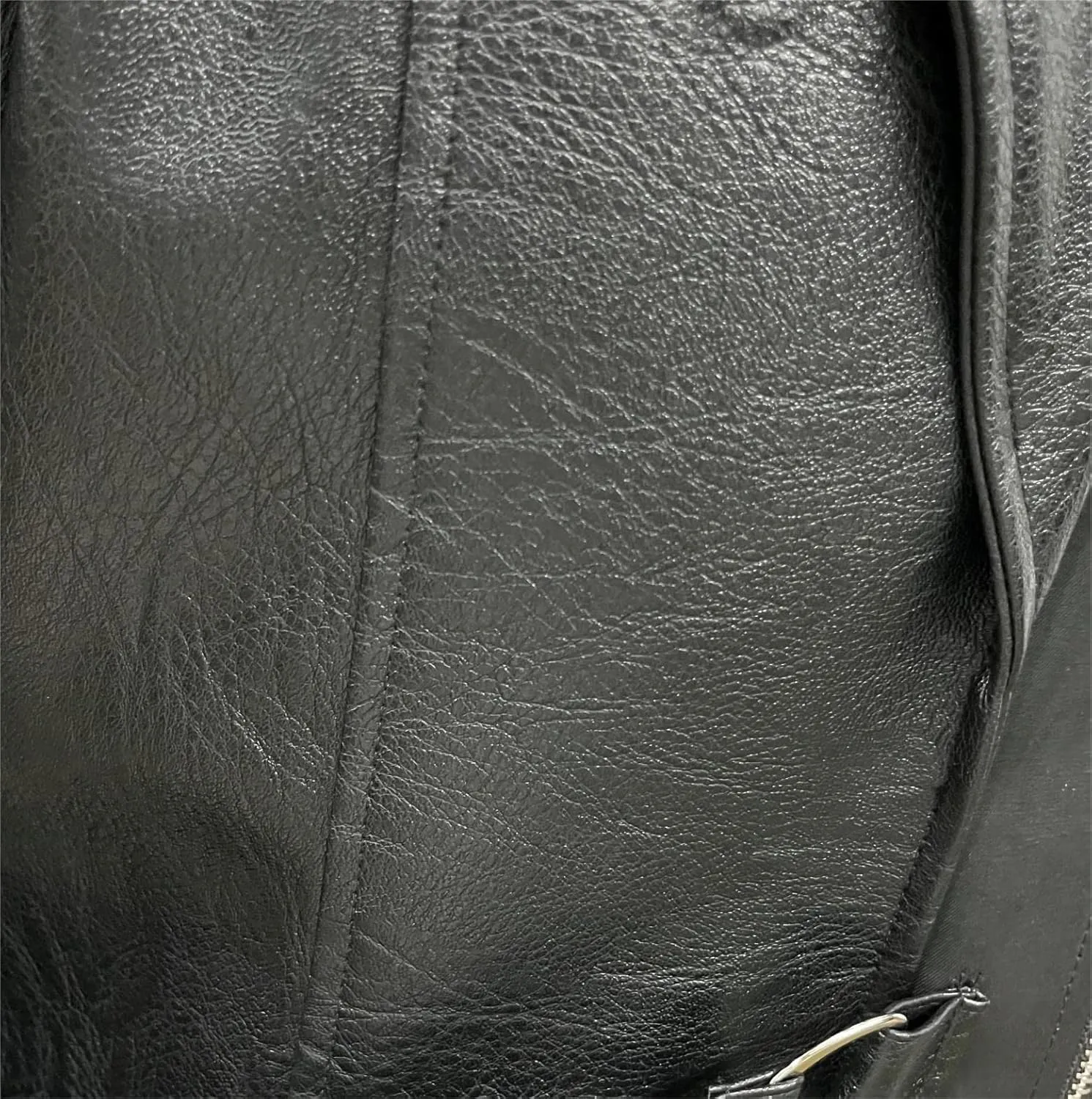 TZMAPU Men's Faux Leather Motorcycle Trench Coat Black Long Punk Jacket