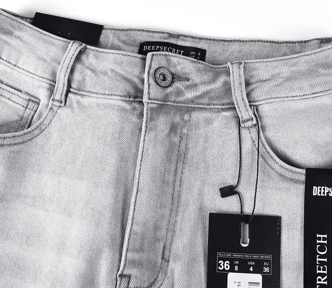 Women's Stretch Jeans Straight Leg Flexibility & Durability